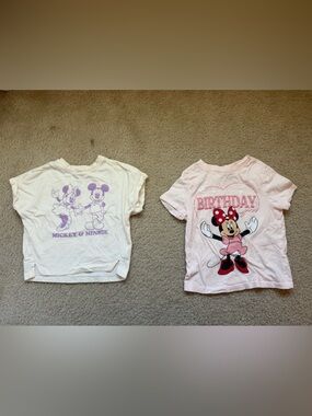Disney Minnie Mouse lot of 2 girls tops 4T